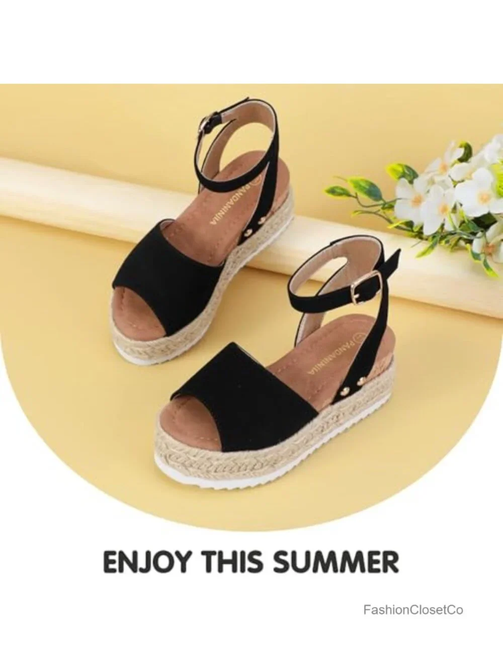 Girls Wedge Platform Sandals Espadrille Dress Shoes Heels